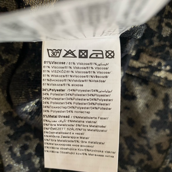 Viscose & metal thread mini skirt - Picture 5 of 7